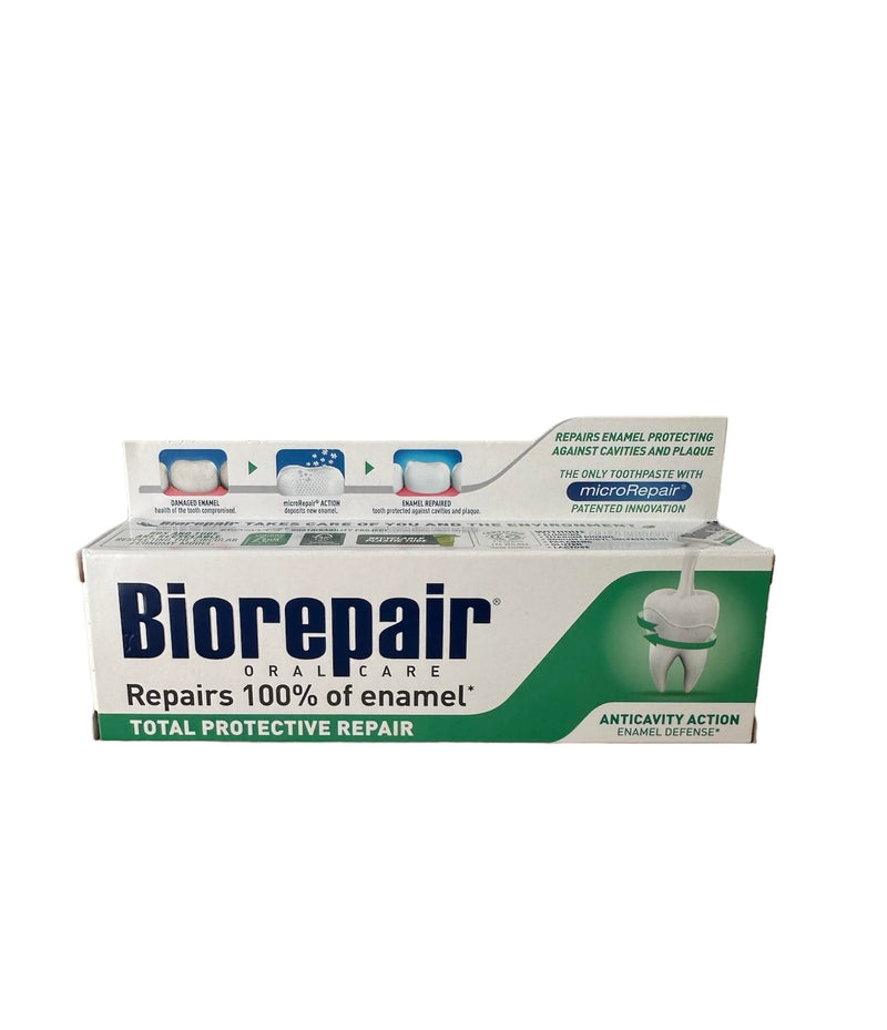 [Australia] - Biorepair: "Total Protective Repair" Toothpaste with microRepair, New Formula - 2.5 Fluid Ounce (75ml) Tubes (Pack of 2) [ Italian Import ] 
