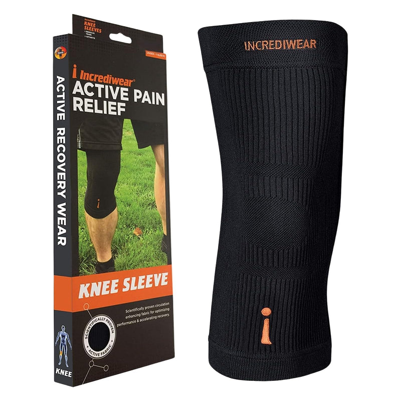 Incrediwear Knee Sleeve – Knee Braces for Knee Pain, Joint Pain Relief, Swelling, Inflammation Relief, and Circulation, Knee Support for Women and Men X-Large Black