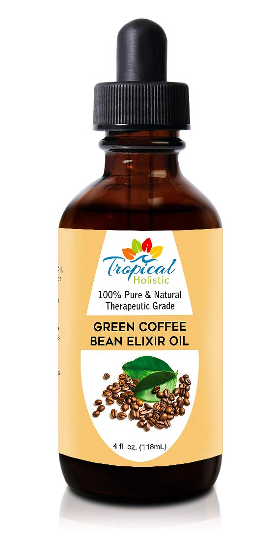 [Australia] - Green Coffee Bean Elixir Oil, 4 oz - 100% Pure Unrefined Coffee Massage Oil, Ideal for Hair and Skin 