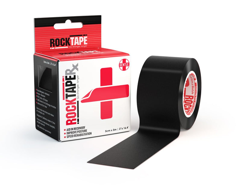 RockTape RX Sensitive-Skin 2-Inch Kinesiology Tape Black