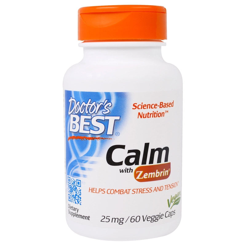 [Australia] - Doctor's Best Calm with Zembrin, Stress & Mood Support, 25mg Veggie Caps, 60Count (DRB-00456) 
