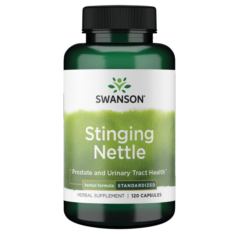 [Australia] - Swanson Stinging Nettles - Herbal Supplement Prostate Health & Urinary Tract Support - Natural Formula Supporting Respiratory Health & Fluid Balance - (120 Capsules) 
