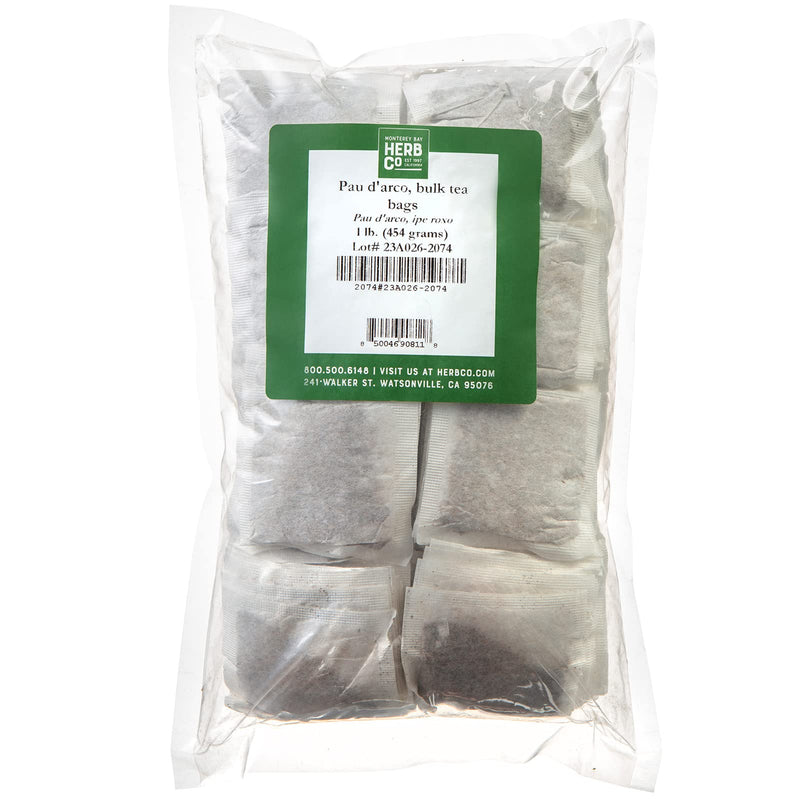 [Australia] - Monterey Bay Herb Co. Pau D’arco Herbal Tea | All-Natural & Caffeine Free | Approximately 200 Tea Bags | 1 LB 