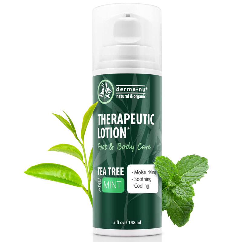 [Australia] - Foot Lotion with Tea Tree Essential Oil for Jock Itch, Athletes Foot, and Dry Cracked Feet Treatment - Athletes Foot Cream with Tea Tree Oil for Toenail - Foot Cream for Dry Cracked Heels 5 Fl Oz (Pack of 1) 