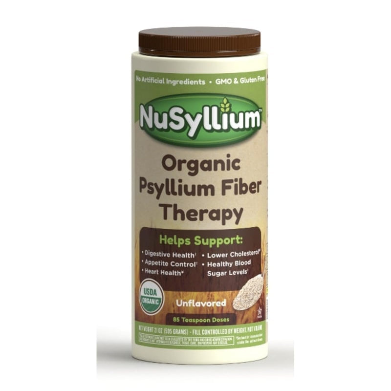 [Australia] - NuSyllium Psyllium Husk Powder USDA Organic, 21 Oz, Dietary Fiber Supplement with Brown Sugar, Helps Promote Digestive Health* Unflavored, 85 Servings 1.31 Pound (Pack of 1) 