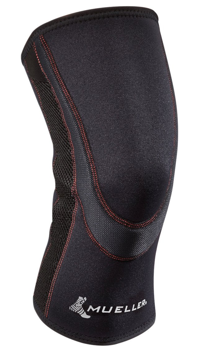 MUELLER Sports Medicine Breathable Closed Patella Knee Sleeve, Knee Pain Relief Support for Men and Women, Ideal for Arthritis, Sprains, Black, Medium