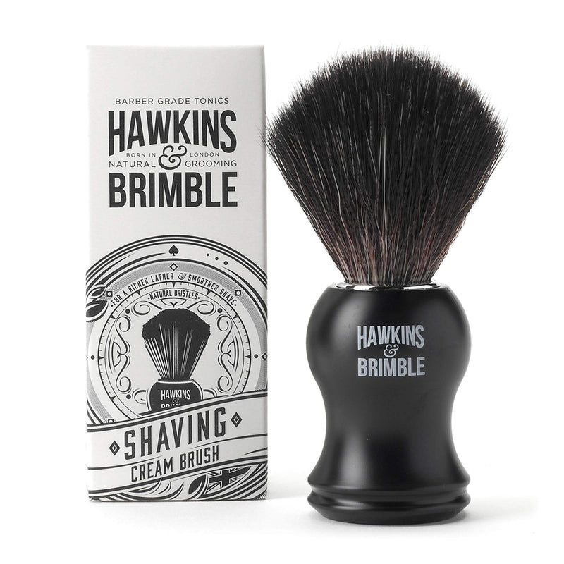 [Australia] - Hawkins & Brimble - Luxury Shaving Brush for Men - For a Richer Lather and Smoother Shave Brush for Mens with Synthetic Soft Bristles and Vegan Friendly - Mens Grooming Synthetic Shaving Brush Z- Brush 