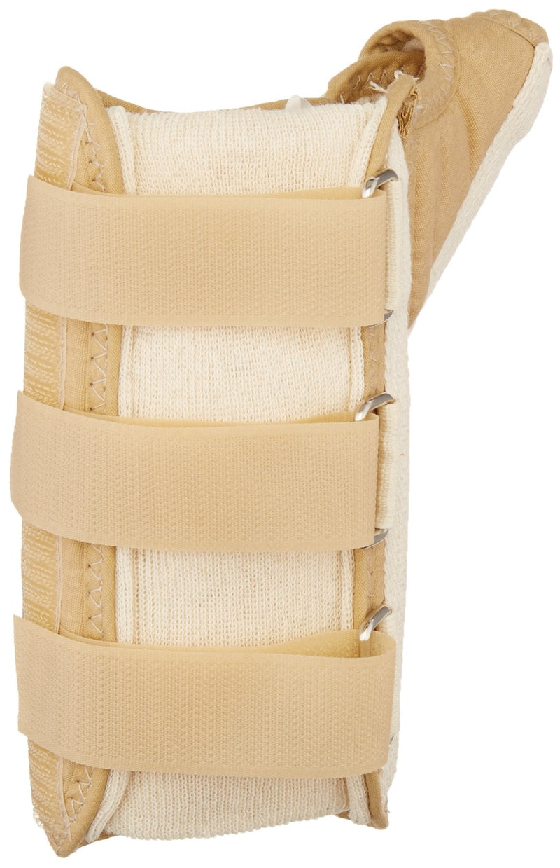 [Australia] - Rolyan D-Ring Wrist and Thumb Spica Splint, Wrist Brace for Carpal Tunnel, Wrist Brace for Tendonitis, Thumb Stabilizer for CMC & MC Joints, Wrist Splint, Thumb Brace, Wrist Spica, Left Hand, Small 
