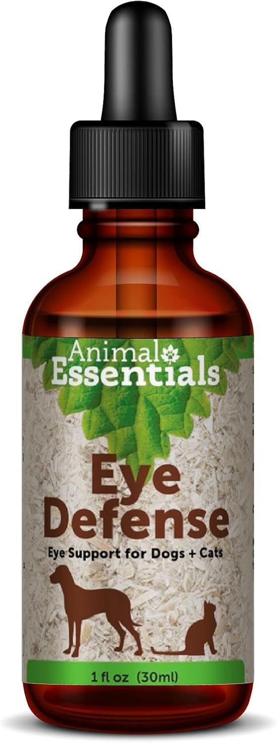 Animal Essentials Eye Defense for Dogs & Cats - Eye Support, Ocular Health, Lutein-Rich Formula, Herbal Blend, Bilberry, Calendula - 1 Fl Oz 1 fl oz (30 ml) (Pack of 1) - PawsPlanet Australia