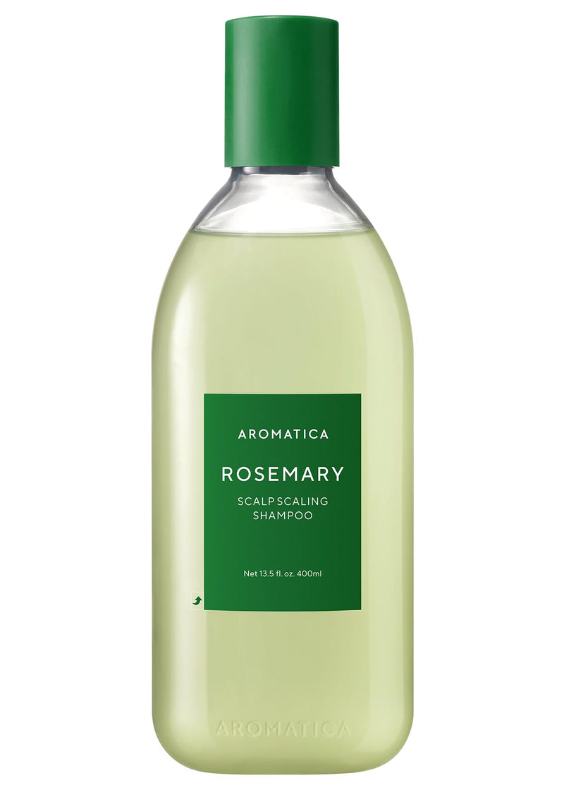 AROMATICA Rosemary Scalp Scaling Shampoo for Hair Growth | Korean Hair Care for Thinning Hair & Hair Loss, Natural Essential Oil, Vegan, Sulfate Silicone Paraben Free (13.53 oz) 01. Rosemary