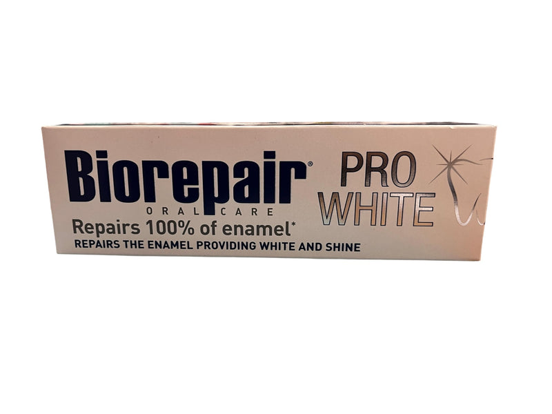 Biorepair: "Pro White" Whitening Toothpaste with microRepair - 2.5 Fluid Ounce (75ml) Tube [ Italian Import ]