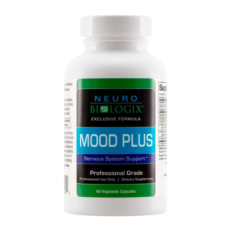 [Australia] - Neurobiologix Mood Plus - Mood Support Supplement, Stress Relief and Mood Booster, Vitamins for Improved Moods & Calming Effects, with 5HTP, Niacin & GABA, 60 Capsules 