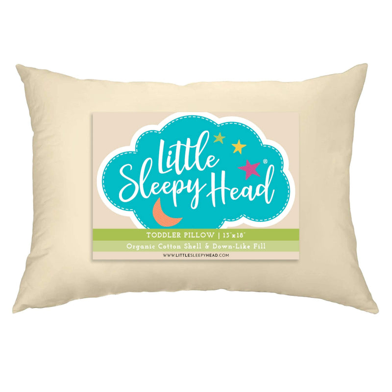 [Australia] - Little Sleepy Head Toddler Pillow, Organic Cotton, Down-Like Fill, Ivory 13 X 18 Toddler 13x18 
