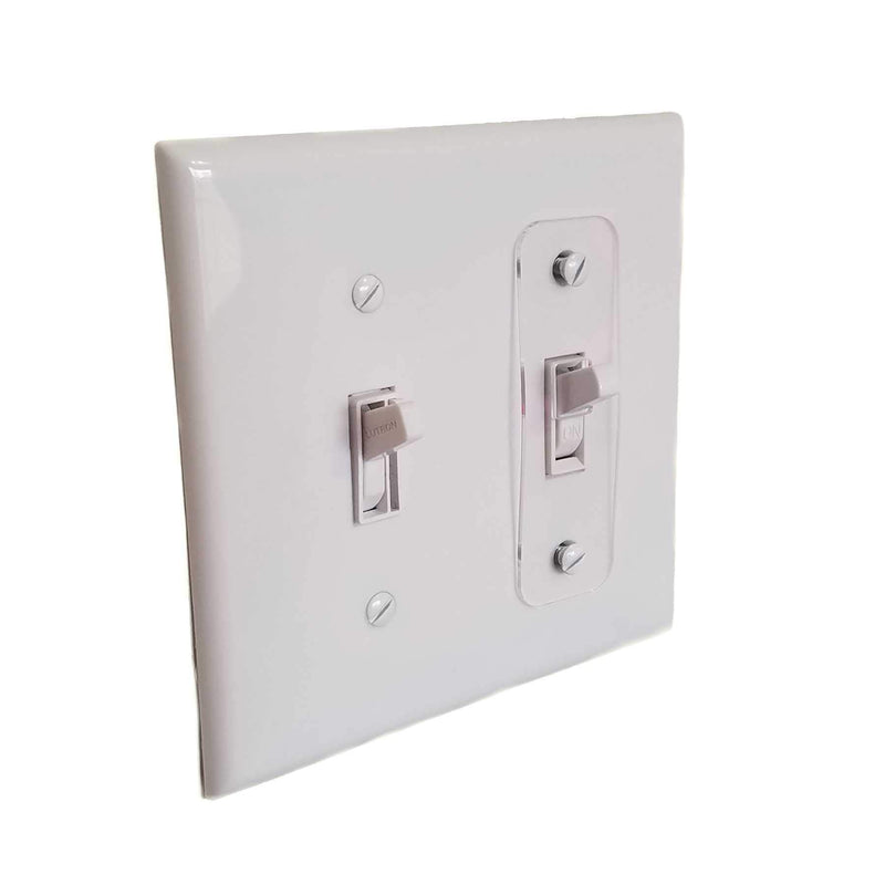 [Australia] - 5pc Toggle Switch Plate Cover Lock, Child Protection, Sump Pump, HotTub, Indoor/Outdoor 
