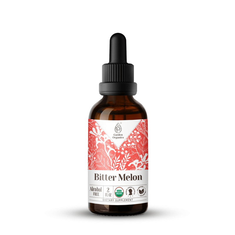 [Australia] - Bitter Melon USDA Organic | Alcohol-Free Extract, Tincture, Organic Herbal Drops | Supplement Made from 100% Certified Organic Natural Bitter Melon (Momordica Charantia) Dried Fruit 2 fl oz 