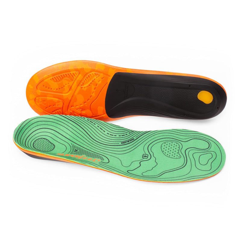 [Australia] - Superfeet Hike Support Insoles - Trim-to-Fit Comfort Carbon Fiber Orthotic Inserts for Hiking Boots or Shoes - Professional Grade - 9.5-11 Men, 10.5-12 Women Pine Men: 9.5 - 11 / Women: 10.5 - 12 