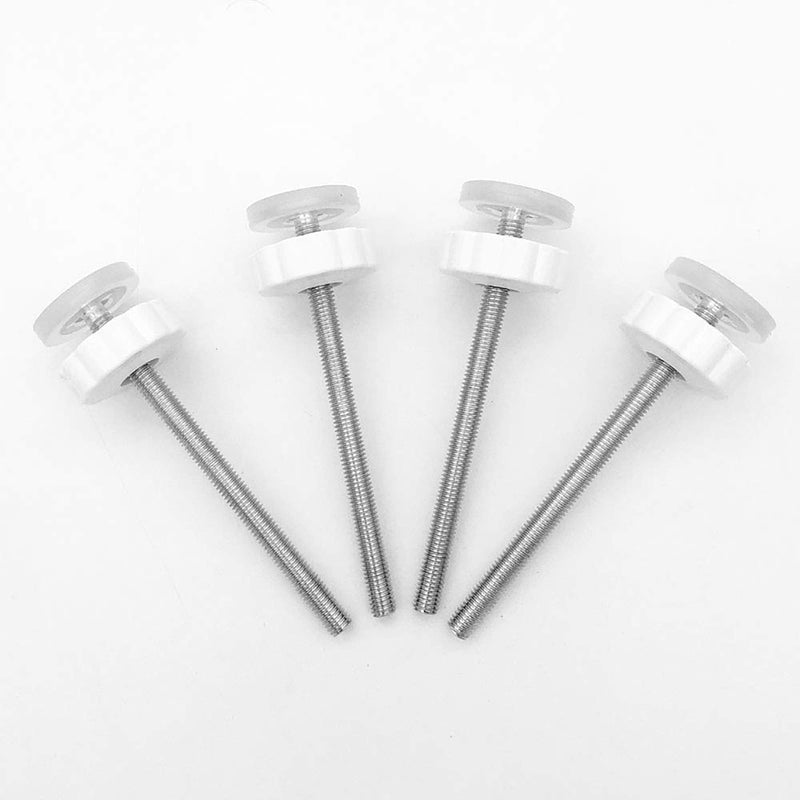 [Australia] - 4 Pack Pressure Gates Threaded Spindle Rods M8 (8 mm), Baby Gates Accessory Screw Bolts Kit Fit for All Pressure Mounted Walk thru Gates (8mm 4 Pack) 