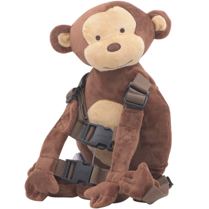 [Australia] - 2 in 1 New Monkey Toddler Safety Harness Backpack Children's Walking Leash StrapÔºàBrownÔºâ 