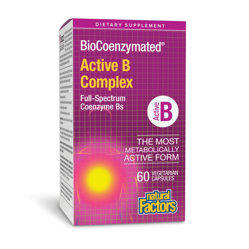 Natural Factors BioCoenzymated Active B Complex, 60 Capsules