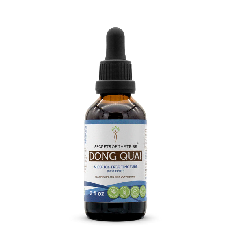 [Australia] - Secrets of the Tribe Dong Quai Tincture Alcohol-FREE Liquid Extract, Dong quai (Angelica sinensis) Dried Root (2 FL OZ) 2 Fl Oz (Pack of 1) 