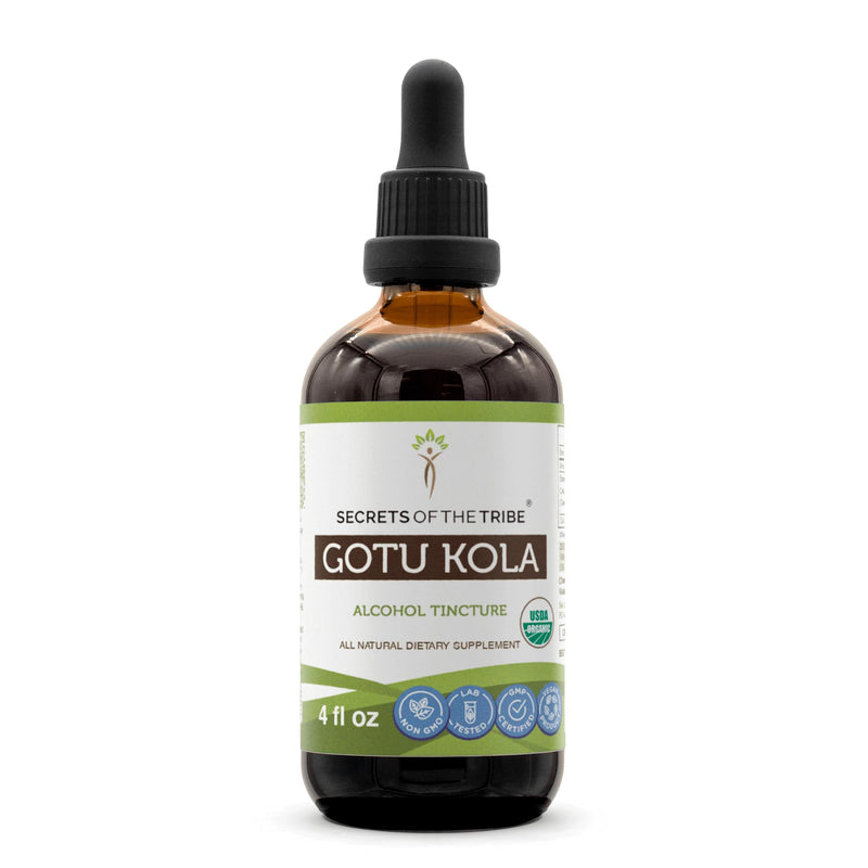 [Australia] - Secrets of the Tribe Gotu Kola Tincture Alcohol Liquid Extract, Gotu Kola (Centella Asiatica) Dried Herb (4 FL OZ) 4 Fl Oz (Pack of 1) 