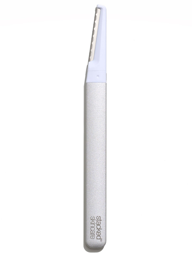 [Australia] - StackedSkincare Dermaplane Razor for Women Face - Professional Facial Razor, Non-electric Face Shaver for Women - Eyebrow Razor & Dermaplaning Tool for Face Exfoliation - Includes Handle & Blade Dermaplaning Exfoliation Tool 