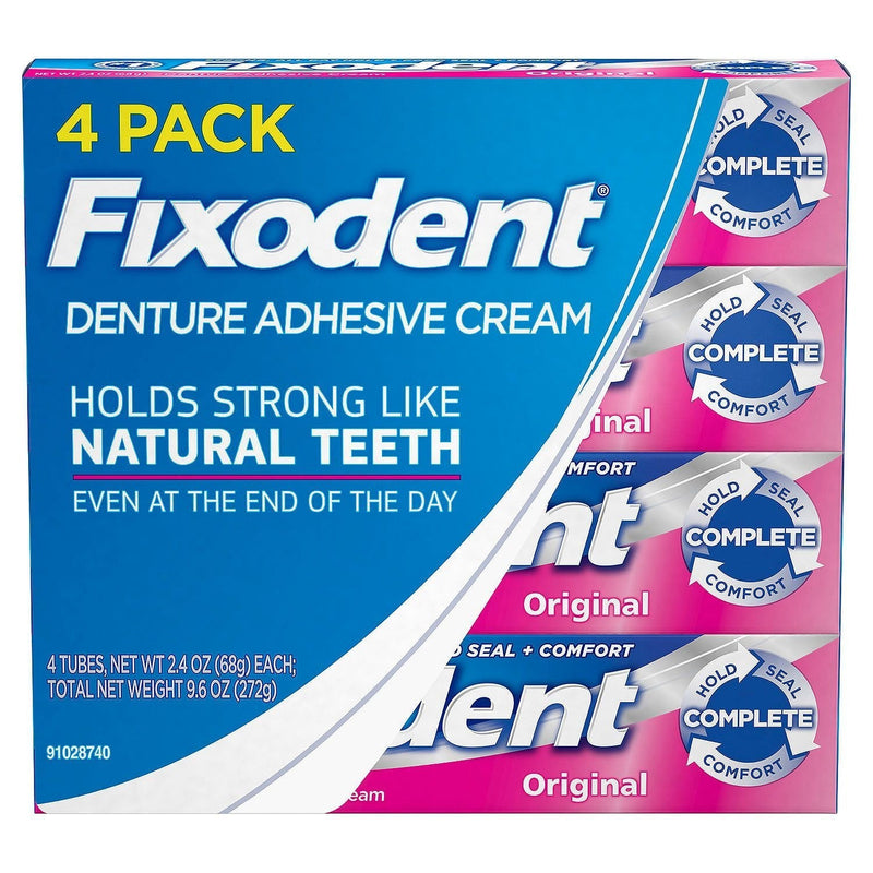 [Australia] - Fixodent Complete Original Denture Adhesive Cream, 4 pk./2.4 oz. 