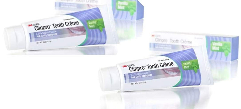 [Australia] - 3M ESPE 12117 Clinpro Tooth Creme 0.21% NaF Anti Cavity Toothpaste, Vanilla Mint (Pack of 2) 