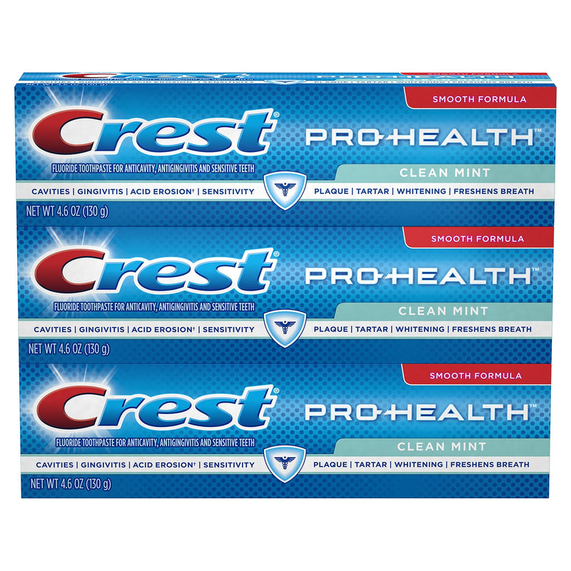 [Australia] - Crest Pro-Health Clean Mint Toothpaste, 4.6 oz (pack of 3) Old Version 