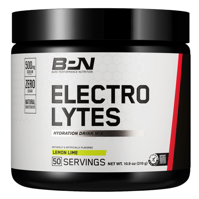 [Australia] - BARE PERFORMANCE NUTRITION, BPN Electrolytes Hydration Drink Mix, No Sugar, Keto, Lemon Lime 