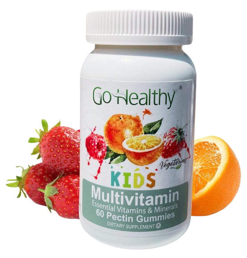 [Australia] - Go Healthy Multivitamin Gummies for Kids, Vegetarian Gummy Vitamins, Non-GMO, Gluten Free, Kosher & Halal - 30 Servings 