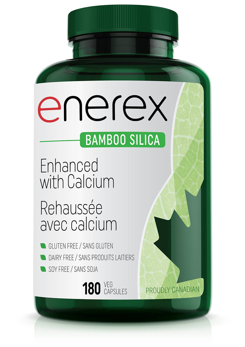 [Australia] - Bamboo Silica with Calcium Citrate - 180 Veggie Caps for Bone & Dental Health, Enhanced Hair, Skin & Nails Growth - Plant-Based Supplement, Bamboo Extract & Organic Silica for Wellbeing 