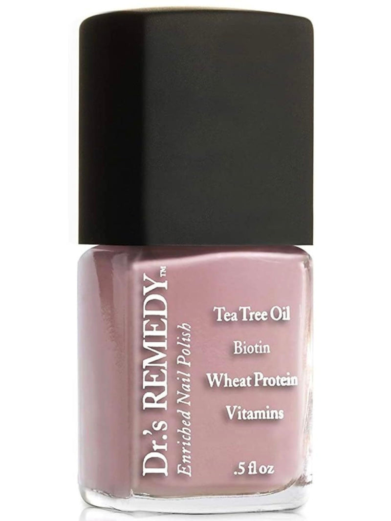 Dr’s Remedy Enriched Nail Polish: Non Toxic, All Natural, and Organic - Doctor Formulated: Strengthens, Restores, Heals, and Protects '24-Free' - RESILIENT Rose 0.5 Fl Oz (Pack of 1)