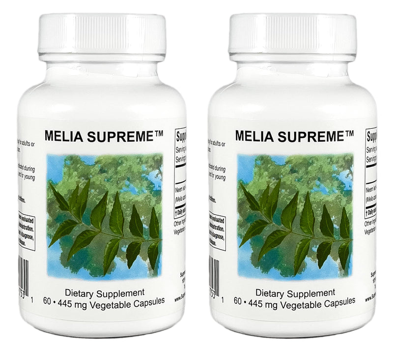 [Australia] - Supreme Nutrition Melia, 60 Pure Powdered Neem Leaf Vegetarian Capsules | 2 Pack 