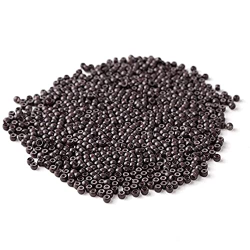 Silicone Nano Ring 1000Pcs/Bottle Nano Ring Beads Micro Links Hair Extension (#5(Brown)) #5(Brown)