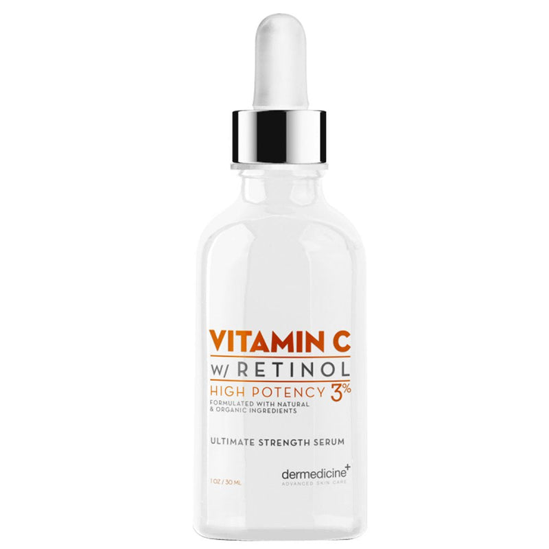 Vitamin C Serum with 3% Retinol, Anti-Aging for Face, High Potency | Helps reduce the look of fine lines and wrinkles and improve the appearance of uneven skin tone