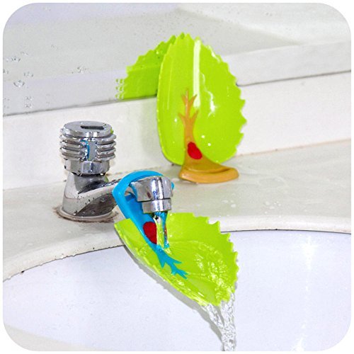 [Australia] - Faucet Cover, Leaf Design Safety Faucet Extender for Children Toddler Kids Hand Washing Baby Kids Hand Wash Helper Bathroom Sink(2PCS/Pack) 