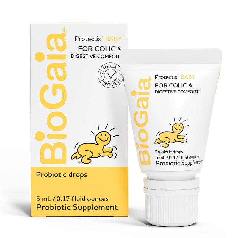 [Australia] - BioGaia Baby Probiotic Drops - Baby Essentials for Colic & Gas Relief, Safe for Newborns, Reduces Crying, Fussing, Colic, Gas, Spit-ups and Constipation, No allergens, dairy, soy, gluten, or sugar 0.17 Fl Oz (Pack of 1) 
