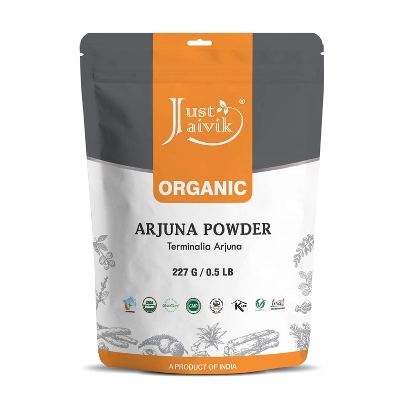 [Australia] - 100% Organic Arjuna Bark Powder (Terminalia Arjuna) 1/2 LB, 08 oz, 227g USDA Certified Organic- Biodegradable Resealable Zip Lock Pouch Traditional rejuvenative and Tonic for The Heart* 