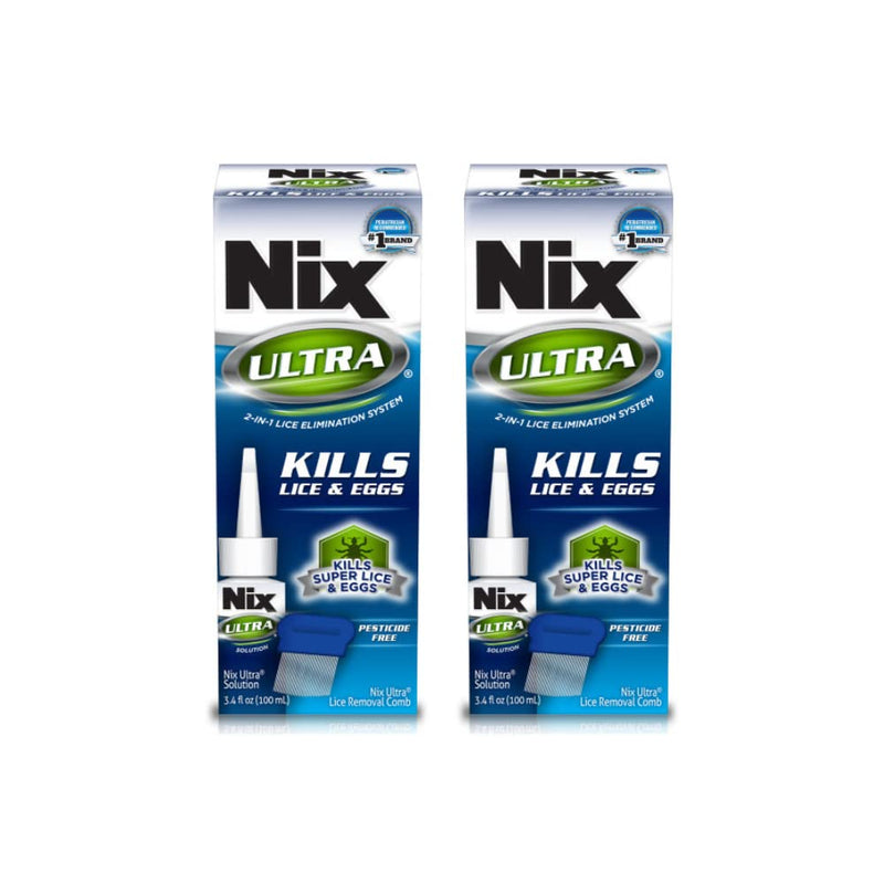 [Australia] - Nix Ultra 2-in-1 Lice Treatment - 3.4 oz, Pack of 2 