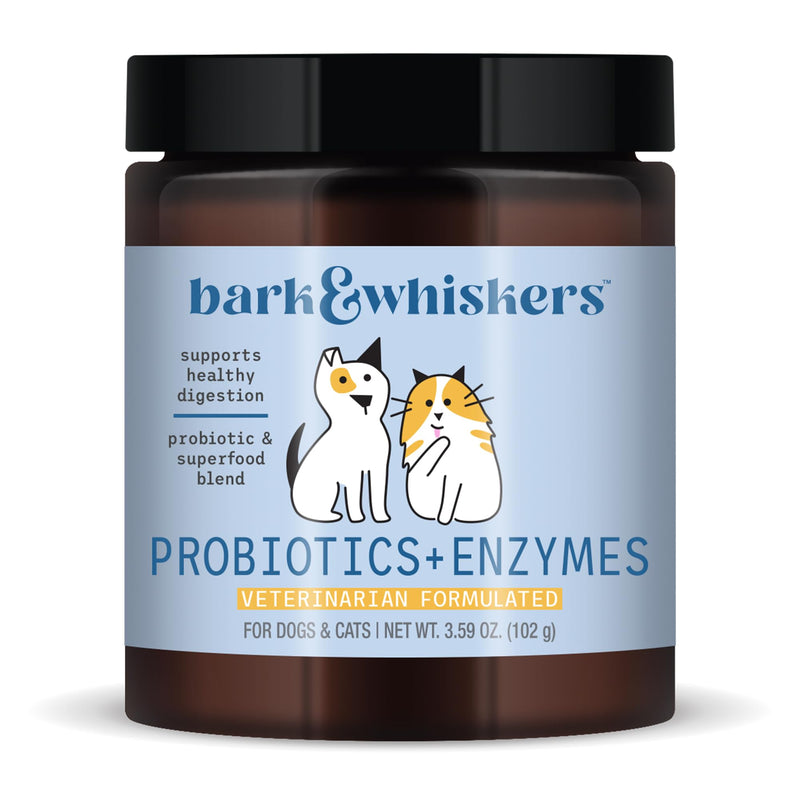 Bark & Whiskers, Probiotics + Enzymes 3.59 oz, Non GMO, Gluten Free, Soy Free, Dr. Mercola - PawsPlanet Australia