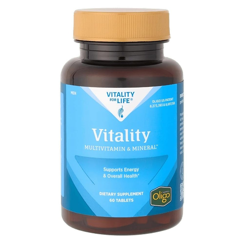 Melaleuca Multivitamin & Mineral Supplement for Men, Powered by Oligo (60 Tablets) Vitality Mens MultiVitamin Supports Energy & Overall Health | Powered by Oligo for maximum absorption. Supports energy & overall health.