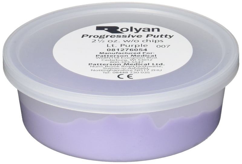[Australia] - Sammons Preston Progressive Putty for Physical Therapeutic Hand Exercises, Flexible Putty for Finger and Hand Recovery and Rehabilitation, Occupational Therapy, 2.5 oz., Without Progress Chips 2.5 oz. 