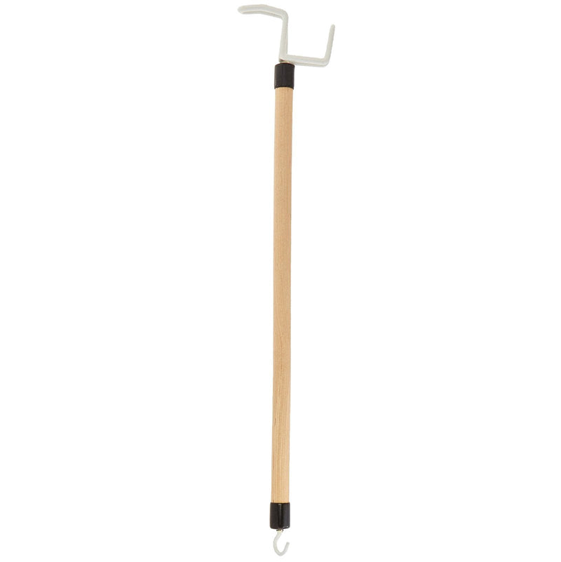 [Australia] - Sammons Preston Deluxe Dressing Stick, 26" Long, Lacquered Wood with Reinforced Hook at End, 5/8" Diameter, Adaptive Dressing Aid Limits Bending & Reaching, Putting On & Pulling Off Clothing Made Easy 