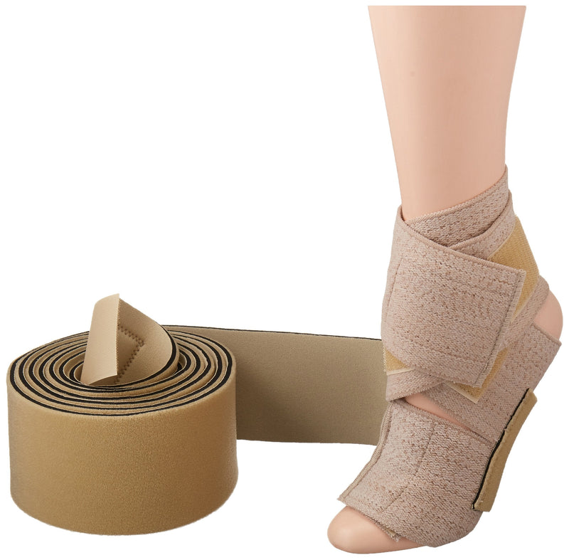 [Australia] - Rolyan Lower Extremity TAP Splint, Tone and Positioning Band for Correcting Gaits, Hypotonicity, Hypertonicity, Lower Body Weakness, MS, or Paralysis, Adult D, Invert Left Foot, Evert Right Foot 