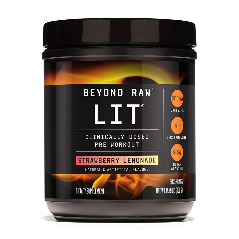 [Australia] - Beyond Raw LIT Pre-Workout - Strawberry Lemonade (30 Servings) 30 Servings - V1 