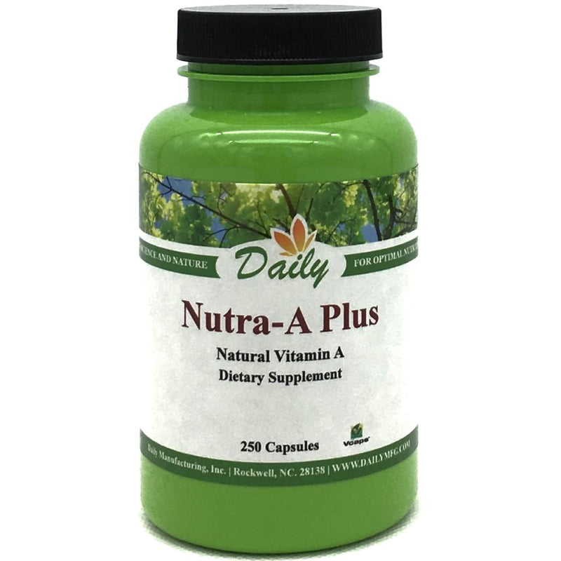 [Australia] - Daily Manufacturing Nutra-A Plus‚Ñ¢ (Vegetarian Vitamin A-Palmitate & Beta-Carotene) 250 Vegetarian Capsules 