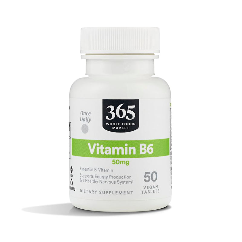365 By Whole Foods Market, Vitamin B6 50Mg, 50 Count 50 Count (Pack of 1)