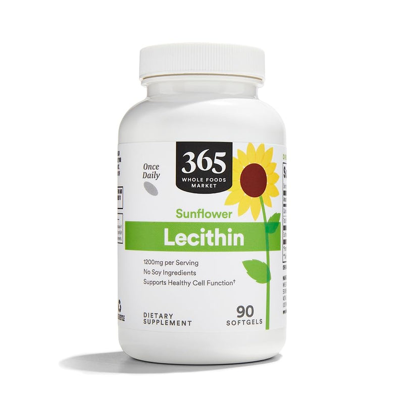 [Australia] - 365 by Whole Foods Market, Sunflower Lecithin, 90 ct 90 Count (Pack of 1) 