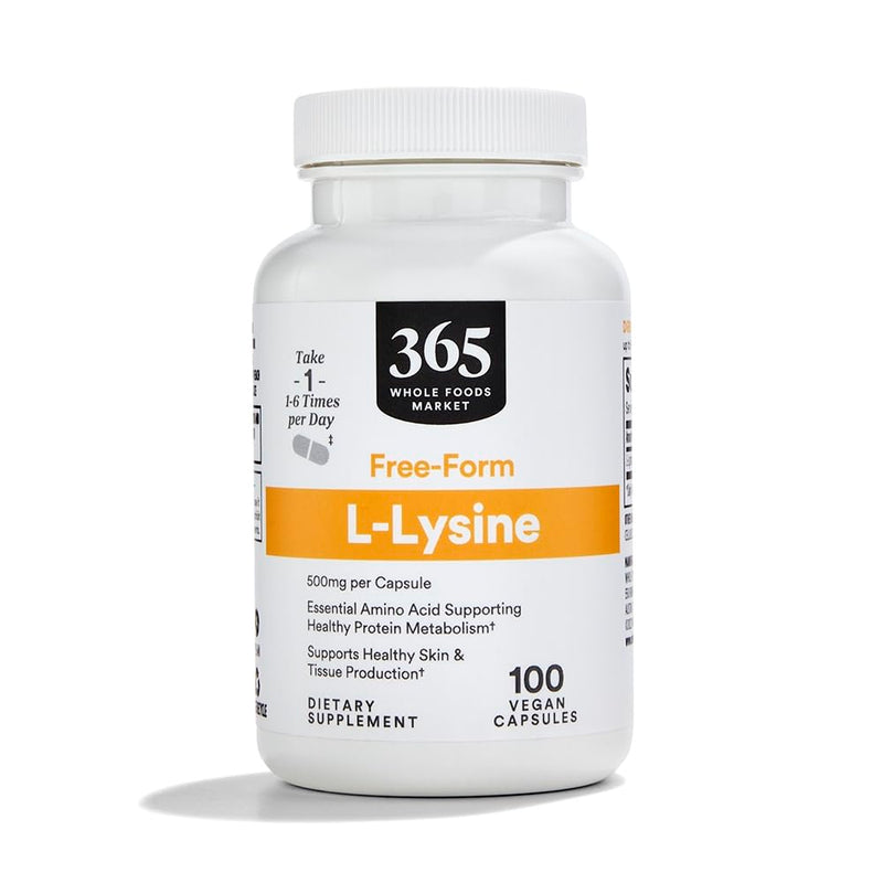 [Australia] - 365 By Whole Foods Market, L Lysine 500 Mg Vegetable Capsules, 100 Count 